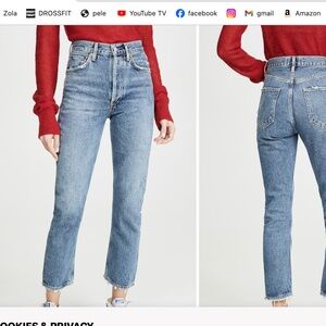 riley crop agold jeans